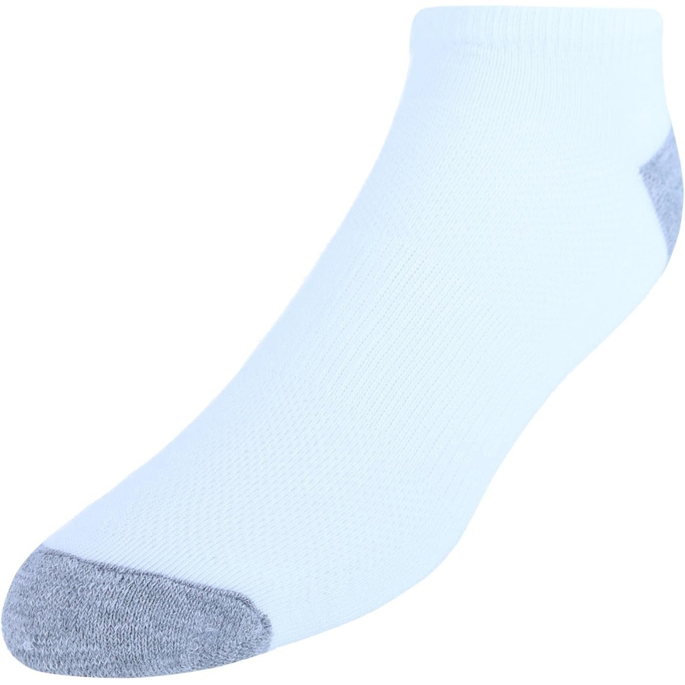 image:imageHanes Mens Socks Active Cool Xtemp Lightweight Moisturewicking Cushioned Ankle Crew and No Show 12 and 14 Pair PacksWhite Low Cut 12 Pair
