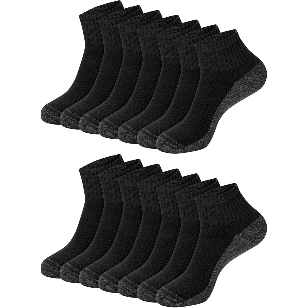 image:imageHanes Mens Socks XTemp Cushioned Low Cut Socks 12PackBlack Ankle 14 Pair
