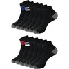 Black Stripe - Ankle 14 Pair