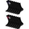 Black Stripe - Crew 14 Pair