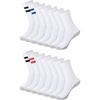 White Stripe - Crew 14 Pair