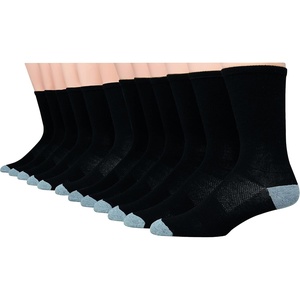 Hanes Men’s Socks, Active Cool X-temp Lightweight Moisture-wicking Cushioned Ankle, Crew and No Show, 12 and 14 Pair Packs(Black – Crew 12 Pair)