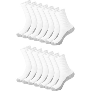 Hanes Men’s Socks, X-Temp Cushioned Low Cut Socks, 12-Pack(White – Crew 14 Pair)